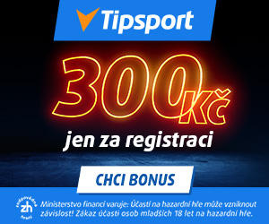 300 Kč jen za registraci v Tipsportu