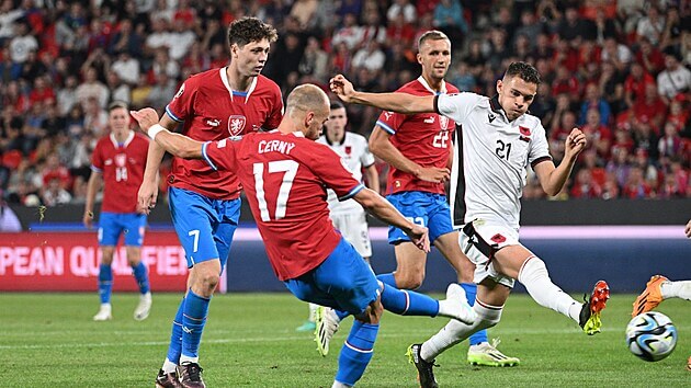 Fotbalový zápas Česko vs. Albánie v Lize národů 2024/25