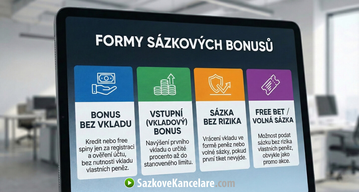 Formy bonusů v sázkových kancelářích