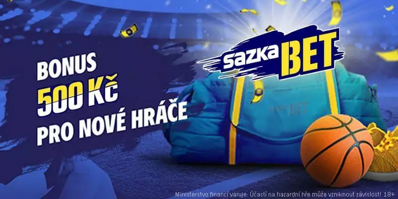 SazkaBet registrace bonus 500 Kč