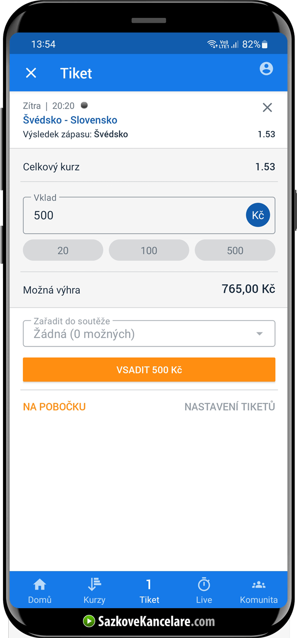 SOLO sázka v sázkové kanceláři Tipsport