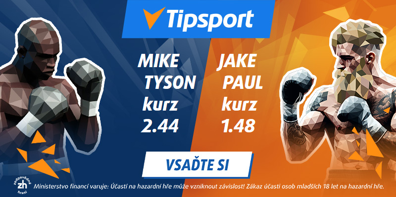 Kurzy na Jake Paul vs Mike Tyson v Tipsporte