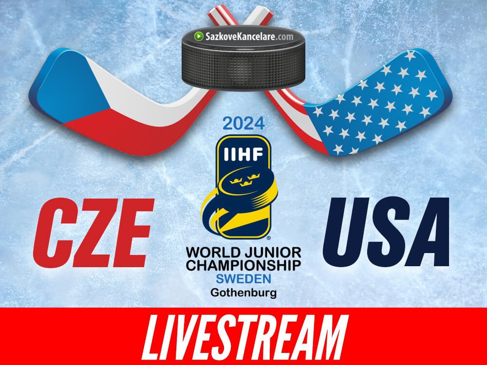 Česko – USA U20 ️ LIVE Stream A TV Přenos | MS 2024