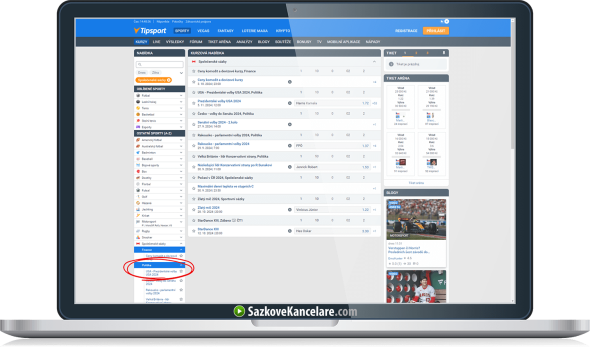 Sázky na prezidentské volby u Tipsportu