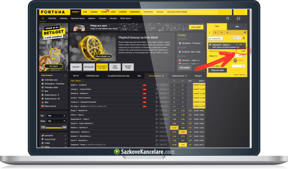 Jak vypadá ve Fortuně sázka tutovka